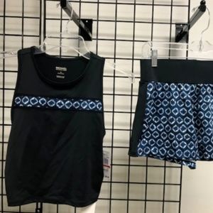 NWT Michael Kors S Shorts/Top SET Active Athletic